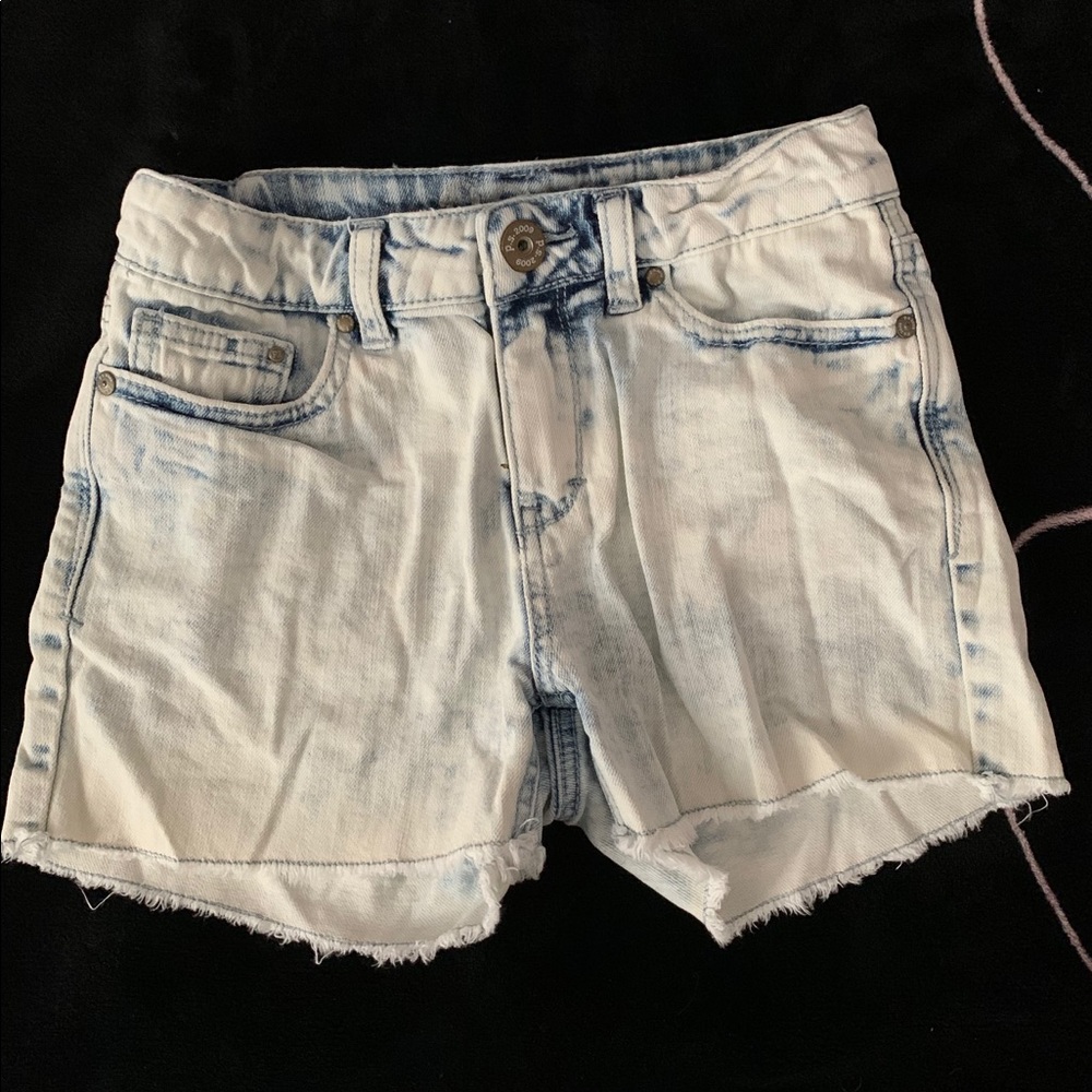 Girls Washed Out Jean Shorts
